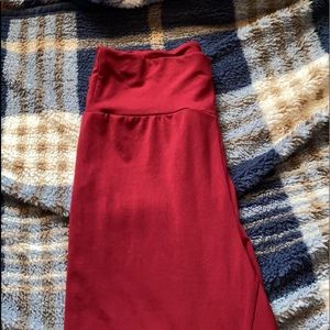 Super stretchy red leggings ! Cute lace back !